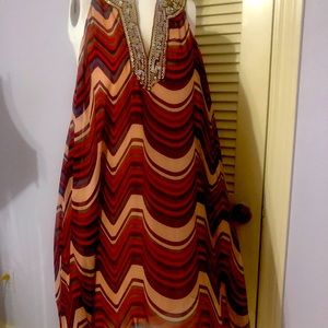 Free People Red Combo Dress